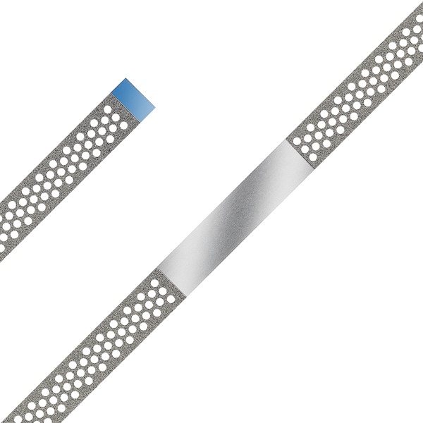Tiras diamantadas, perforadas 